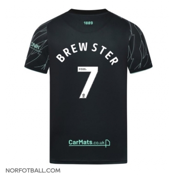 Billige Fotballdrakt Sheffield United Rhian Brewster #7 Replika Bortedrakt 2024-25 Kortermet